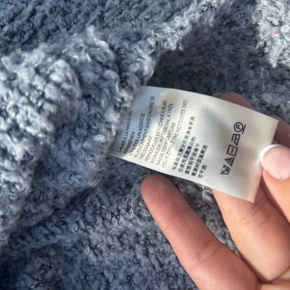 Free People Sweater‎ Knit Pullover Oversized Cowl Neck Gray Cozy - Picture 4 of 8